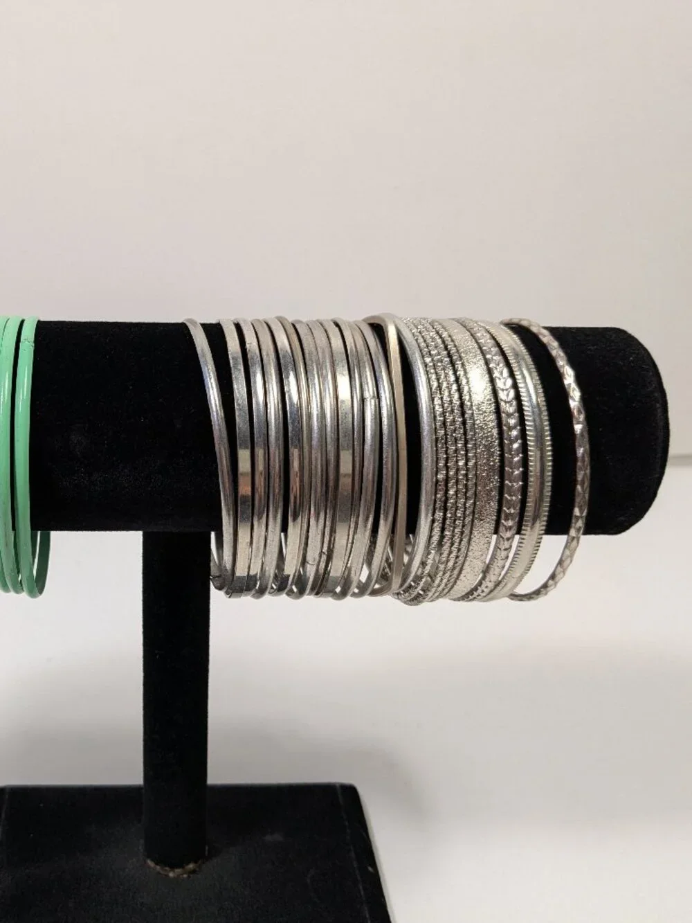 Thin Bangle Bracelet Lot 36 Fashion Jewelry Ready to Wear Variety Colors Texture